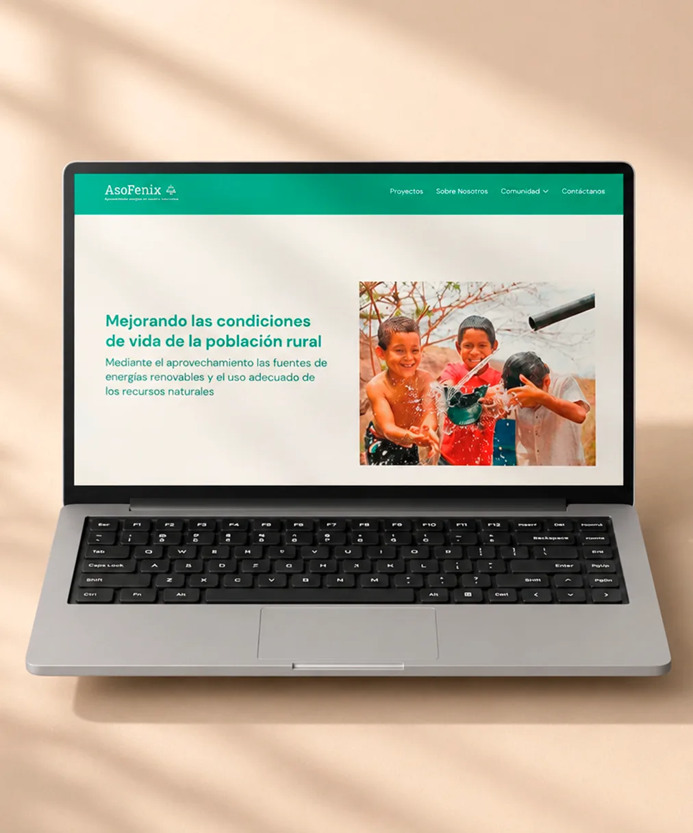 Website designed for grantee partner AsoFénix.