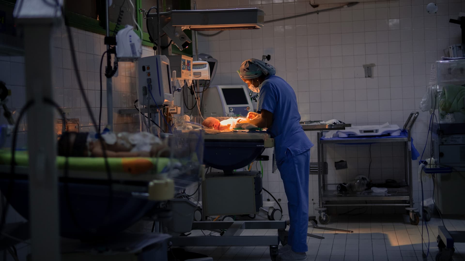 Still from a Mercy Corps neonatal care film shot in Venezuela